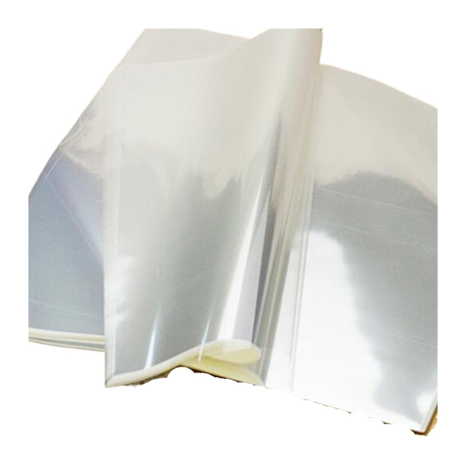 Papel celofán 500 Uds sándwiches de pan película plástica transparente celofán for hornear hoja embalaje papel envoltorio alimentos(21x21cm)