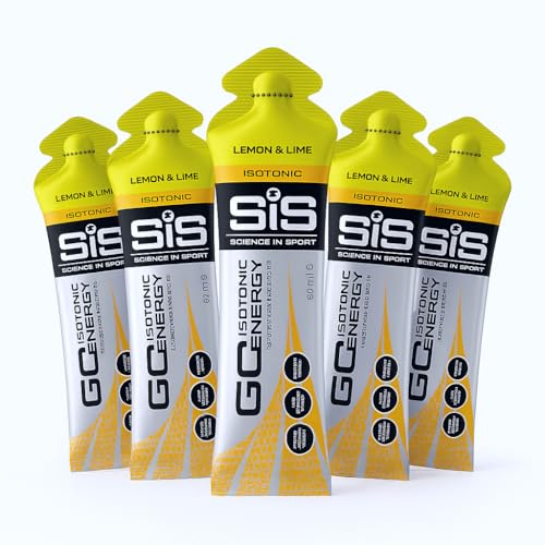MM SIS Go Isotonic Energy Gel 5 Pack - Fast Absorption, Endurance Fuel for Running, Cycling & Triathlons - Performance Boost for Athletes (Lemon & Lime)