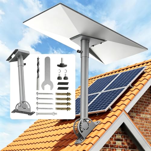 HKMJMYG Starlink Gen 3 Roof Mount 360 Adjustable Heavy Duty Wall Bracket Thick Manganese Steel Rustproof Flashing Kit for Starlink Standard 4/4X/Gen 3