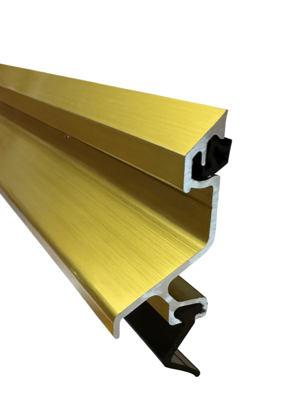 Exitex Exeplex Rain Deflector 914mm (36") – Aluminium Door Draught Excluder, Weather Bar with Fixings Included (Gold)