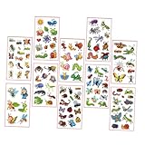 DONFAMDS 10シーツ枚可愛い昆虫デザインの一時的な シール ポータブルで簡