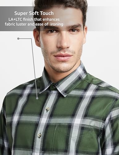 Image of Symbol Premium Men Stylish Checkered Casual Shirt - Regular Fit | Full Sleeve | Pure Cotton | Smart Casual Wear (Available in Plus Size)