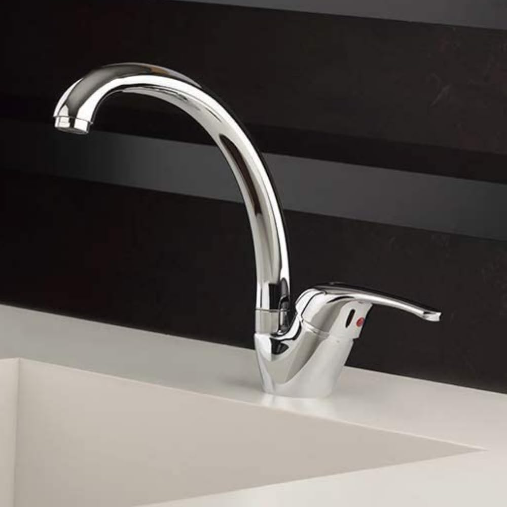 Schläfer 67085-C | Bec de rechange pour Robinet d'évier de cuisine - Longueur 200 mm - Raccord d'étanchéité de 3/4 (Ø24,9 mm), Compatible avec aérateur Neoperl anti-calcaire économie d'eau