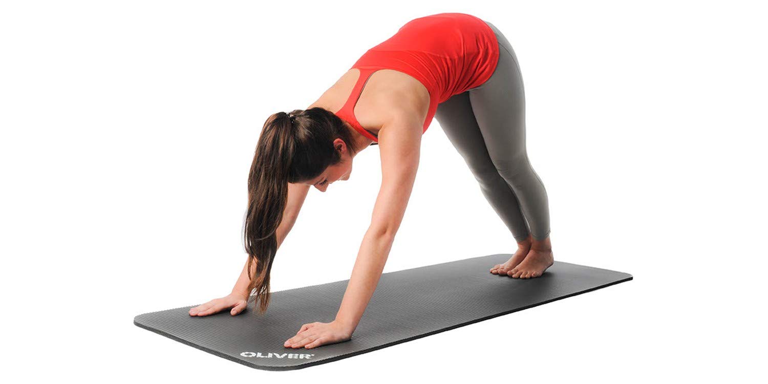 Oliver Tappetino Fitness Antiscivolo per Yoga Pilates e Allenamento a Casa Tappeto Palestra Spesso e Ammortizzante