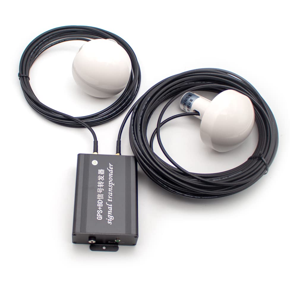 Repetidor de Señal GPS de Doble Frecuencia, Repetidor de Señal Beidou, Amplificador GPS, Amplificador GPS, Cobertura Interior GPS+bd AC100-240V 48-52dB -40~85℃(set 4)