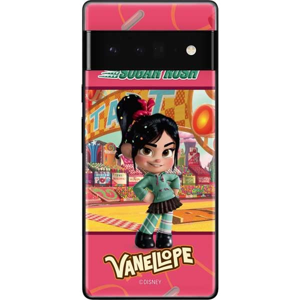 Skinit Decal Phone Skin Compatible with Google Pixel 6 Pro - Officially Licensed Disney Wreck-it Ralph Vanellope Sugar Rush Design