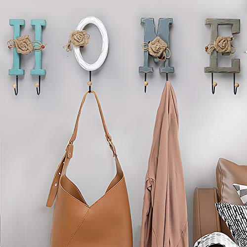 Rustic Wood Home Sign, Wall Hanging Decor Freestanding Decorative Cutout Letter, Home Decorative Word Signs For Bedroom Kitchen Living Room Wall Mounted Decor（With Led String Lights） #TOP3