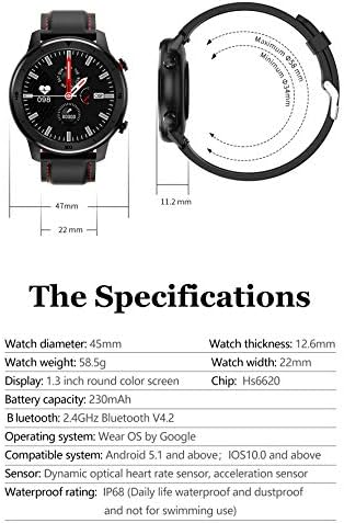 Amazon.com: DT78 Reloj inteligente para hombre y mujer, monitor de  frecuencia cardíaca, reloj de presión arterial Bluetooth 4.0 iOS Android  deportivo : Electrónica