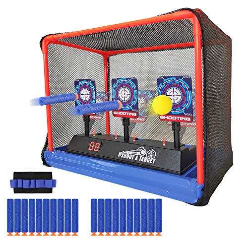 MTISGREAT Electronic Shooting Target Auto Reset Digital Scoring Target for Toy Gun Gift Toys for Boys Girls Kids Teens