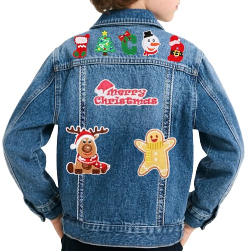 Personalized Kids Denim Jackets with Names,Custom Long Sleeve Outerwear Jean Jackets for 1-8 Years Old Girl Boy Gift