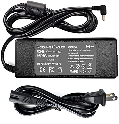 19.5V Power Supply Compatible with Sony Bravia KDL-32 KDL-40 KDL-42 KDL-48 KDL-55 KDL-32W700B KDL-40R510C KDL-40W600B KDL-42W650A KDL48W590B KDL48W600B KDL55W650D Smart LED LCD HDTV Screen TV