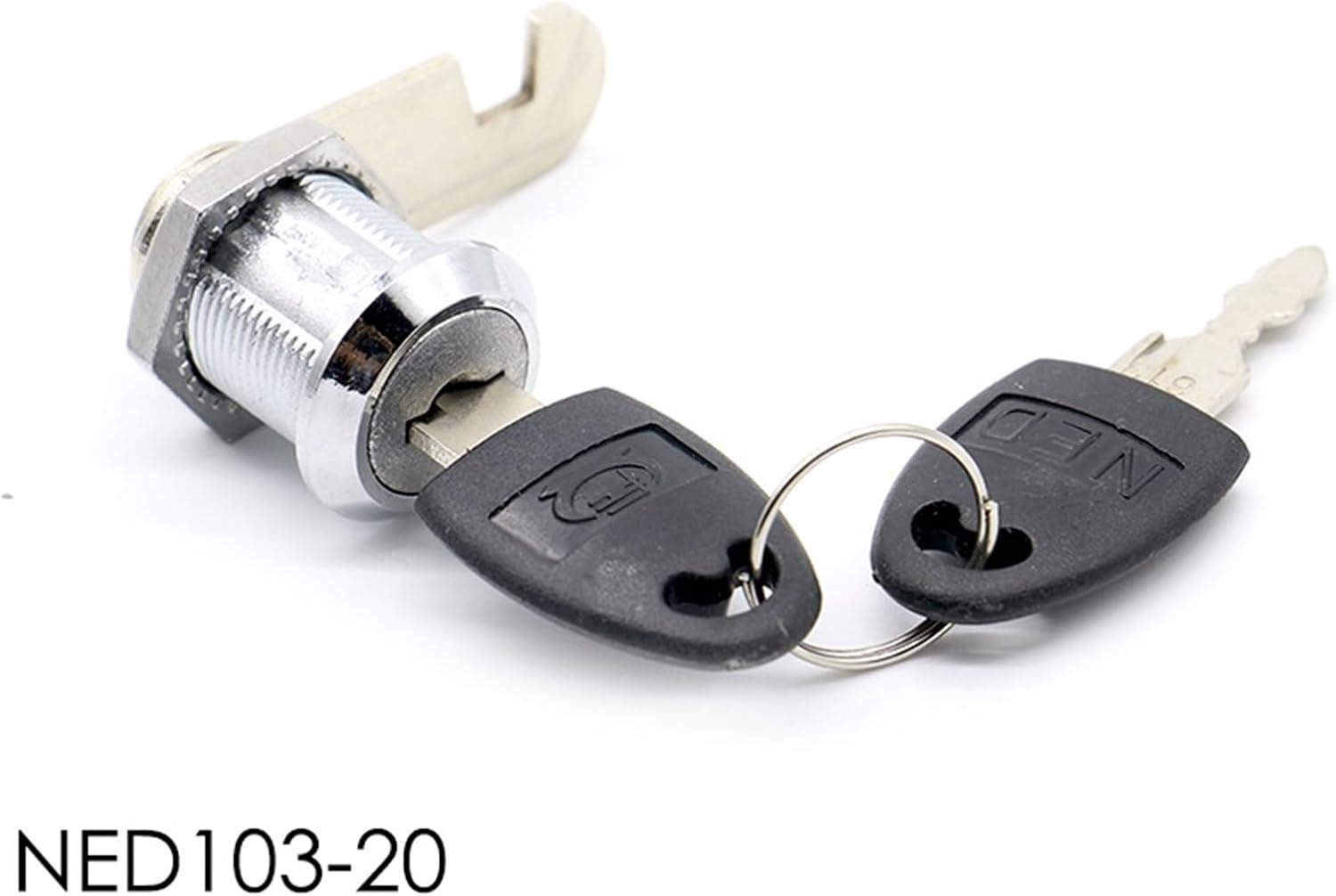 Cam Cylinder Locks Door Cabinet Mailbox Drawer Cupboard Padlock Security with Plastic Keys Furniture Hardware 1Pcs(20mm Same Key)