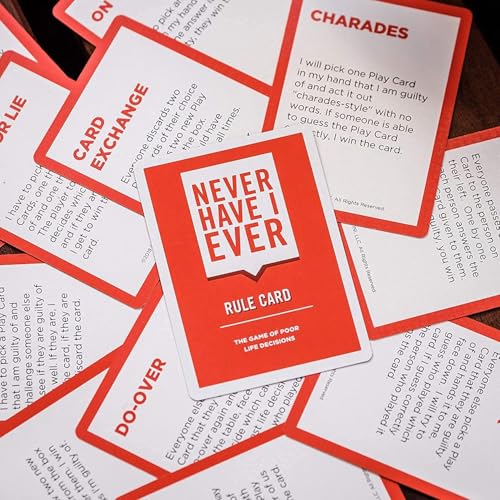 Image of Never Have I Ever Party for Adults & Teens | Fun Family Board Game for 2-8 Players | Card for Game Night, Parties & Gatherings | Interactive Ice Breaker for Friends & Couples (17+ Age).