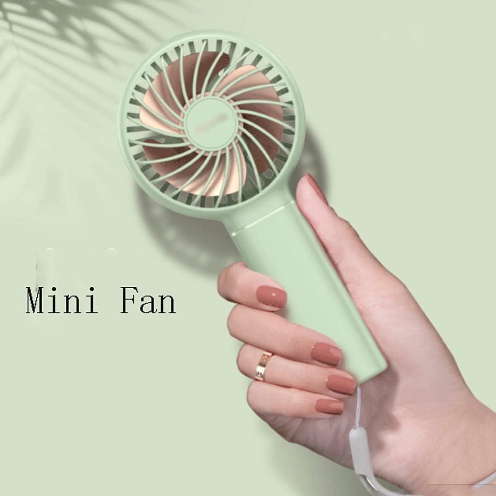 Mini Fan Mini Fan,Handheld/Desk/Neck Fan(3 in 1),USB Small Fan,3 Speed Adjustable,Portable Cooling Fan for Home,Outdoor,School Cool (Color : Black, Size : Without Lanyard)