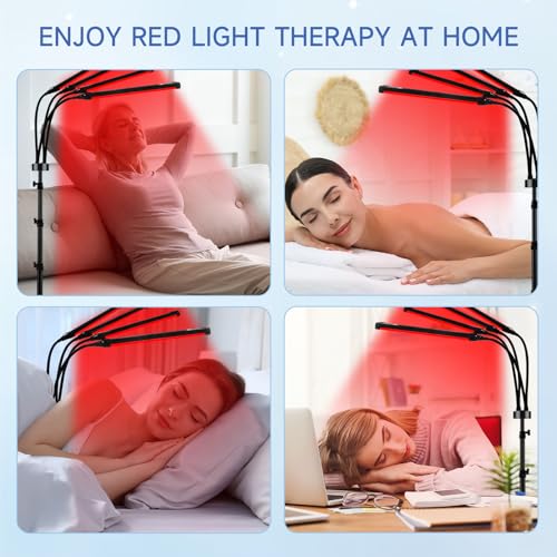 Red Light Therapy for Body, 660nm&850nm Infrared Light Therapy with Tripod, 3 in 1 Chips 180LEDs Infrared Red Light Therapy for Home/Office Use - Image 5