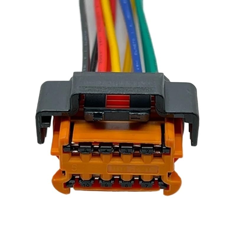 Cars Connector 1 Set 10 Pin Car Headlight Electrical Cable Connectors Female Wiring Harness Far Near Beam Lighting Plug for(10 Sets)