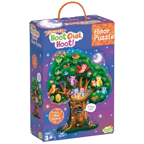 Puzzle de sol géant enfant 5 ans Hoot Owl Hoot grand puzzle 47 pièces Peaceable Kingdom