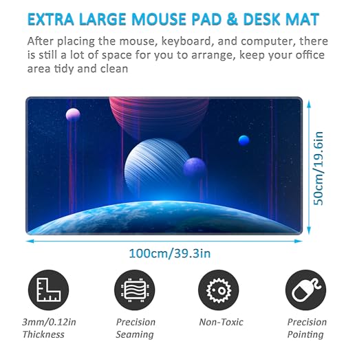 Tapis de souris 1000x500 mm LL-COEUR pour protéger la table de bureau