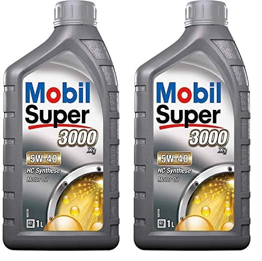 Mobil Super 3000 X1 5W-40, 1L (Packung mit 2)