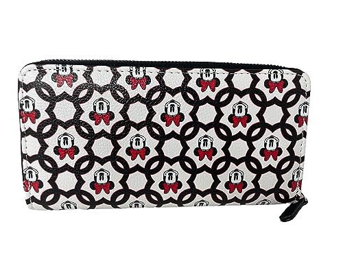 Disney Minnie Mouse Womens Zippered Deluxe Wallet 8 Inch2