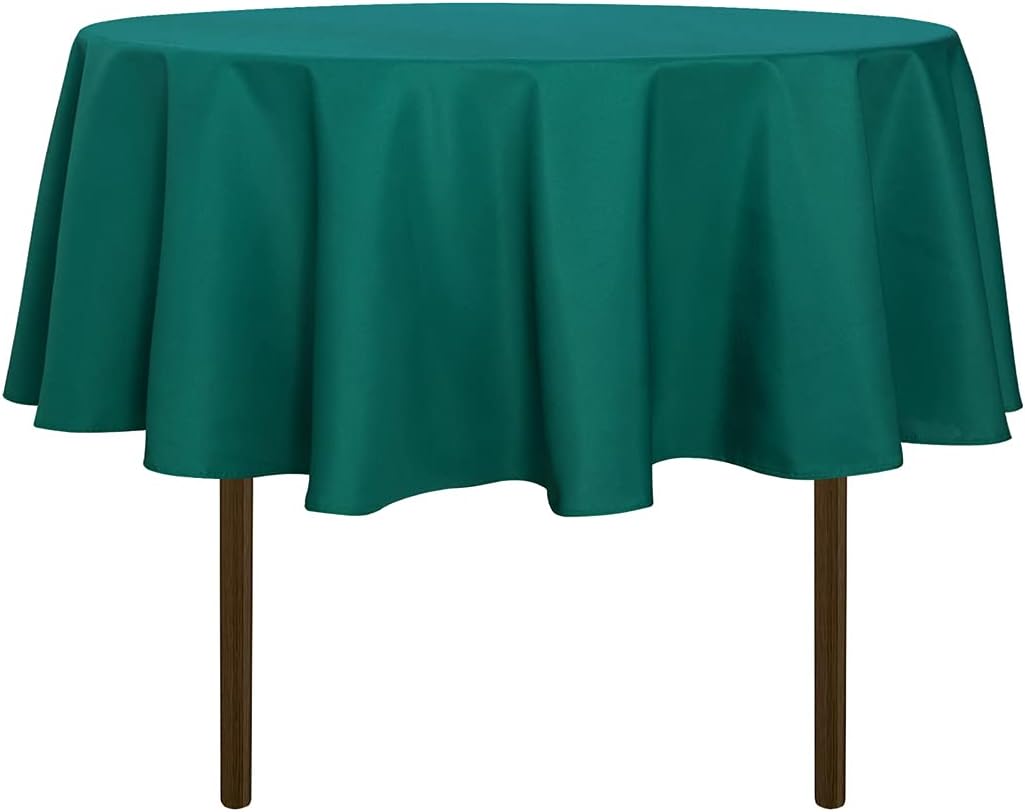 sancua Round Tablecloth 48 Inch Water Resistant Spill Proof