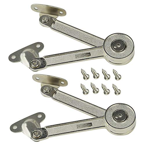Nuluxi Bisagra de Soporte de la Tapa Armario Cierre de Tapa Soporte Bisagra Bisagra de Sujeción para Armario Soporte de Tapa Hidráulica de Apoyo Adecuado para Gabinete de Cocina Armario de Puerta Caja