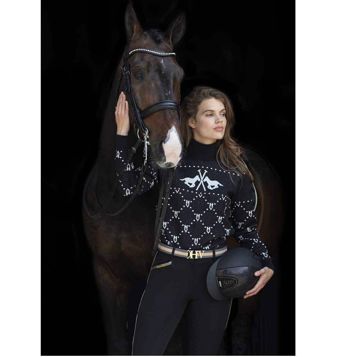 HV Polo Rollkragen Damen Pullover HVPCecile Navy