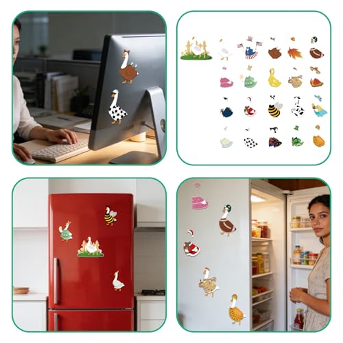 Set 21 Imanes Decorativos de Ganso con Atuendos Festivos miniatura 5