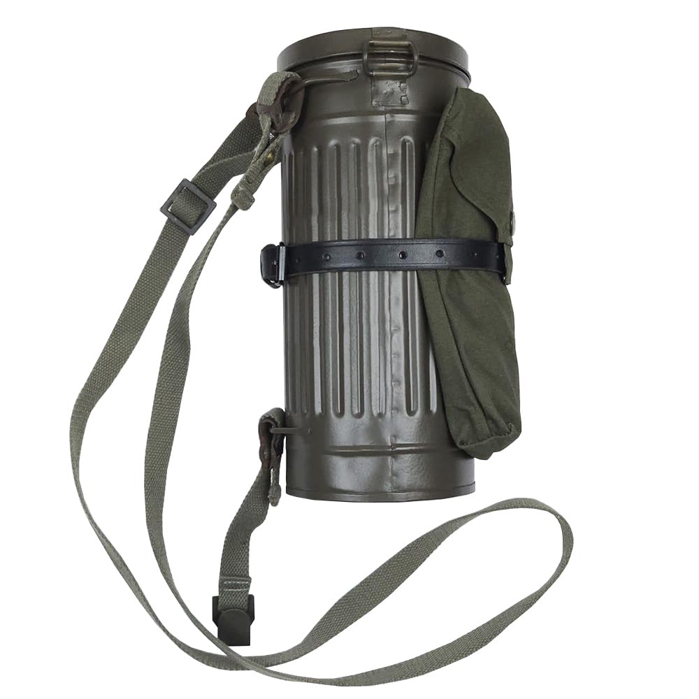 Deutsch M38 Gasmaske Kanister Set WW2 Senf Gas Tasche Long Tube Aufbewahrungsbox Replik