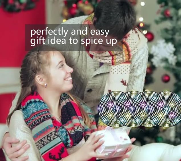 Miniatura 9 de NBTEPEM 4 posavasos para automóvil, 2.75 pulgadas, antideslizantes, a prueba de golpes, universales, a la moda, con diamantes de imitación,