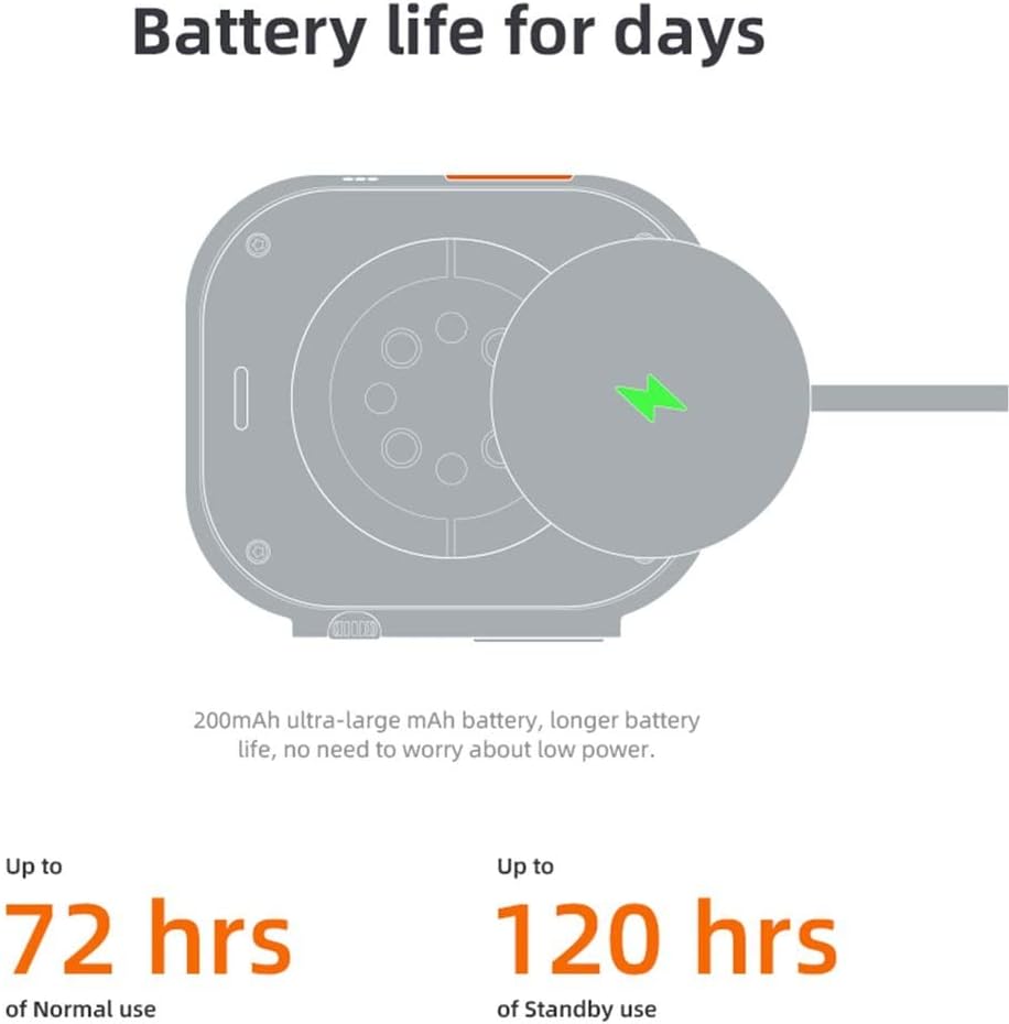 Kivithih Orologio wireless KD99 Ultra Smart Watch per giovane uomo e donna Orologio sportivo impermeabile alla moda (nero) Kivithih Orologio wireless KD99 Ultra Smart Watch per giovane uomo e donna Orologio sportivo impermeabile alla moda (nero)