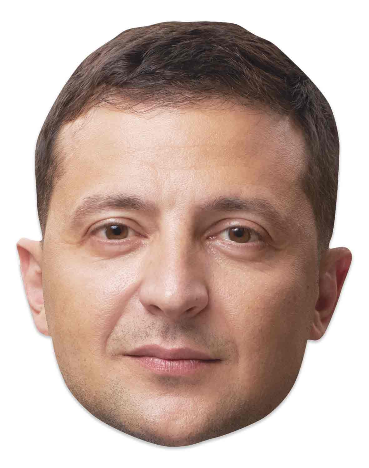 Star Cutouts SM413 Volodymyr Zelensky Cardboard Face Mask – Political Costume Fancy Dress