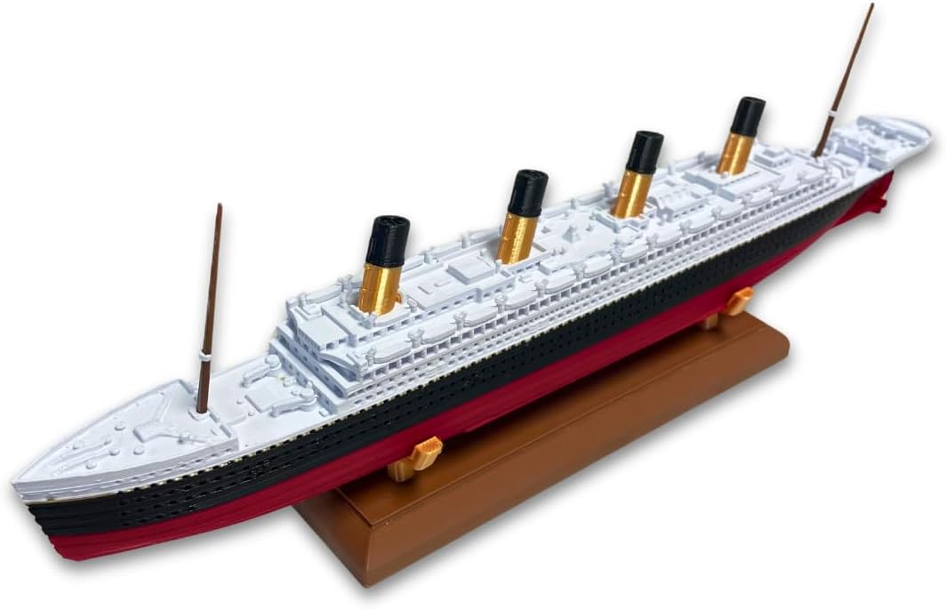 RMS Olympic Model Ship 1 Ft Long Assembled Titanic Toys For Kids, Historically Accurate Titanic Toy, Titanic Ship, Titanic Cake Topper, Titanic Figurine, Removalble Stand Included