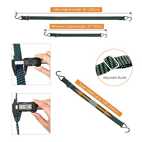 3 peças de cordão elástico plano ajustável de 102 cm, alça elástica plana com fivela de metal de com