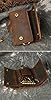 Le’aokuu Schlüsseletui Mini Leder Schlüsselanhänger Ledergeldbörse Kleine Geldbörse Damen Herren Autoschlüssel Tasche Schlüsselmäppchen (1064 Dunke Braun) #2