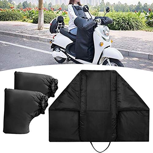 Protection Tablier Couvre Jambe Scooter avec Manchon de Guidon, Housse Protection Contre Le Froid et la Pluie - Scooter Tablier Universel Couverture Couvre Jambe pour Scooter Couverture - Image 4