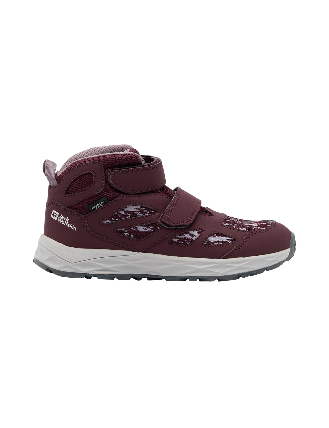 Jack Wolfskin Girls' Woodland 2 Texapore Mid Vc K Hiking Boots, Boysenberry, 6.5 UK