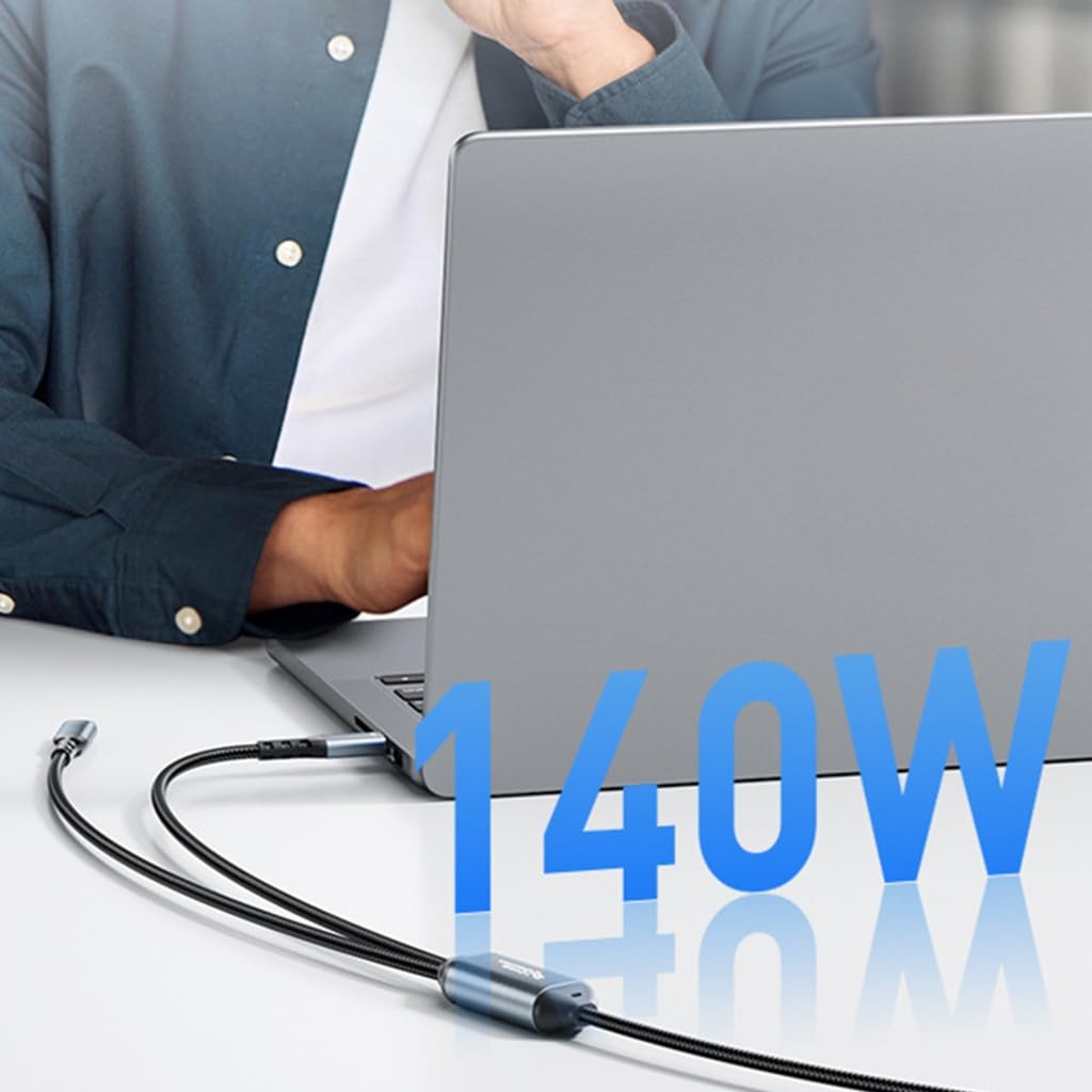 Cavo di ricarica veloce PD140W Cavo USB C 480Mbps Cavo di trasferimento dati ad alta velocità