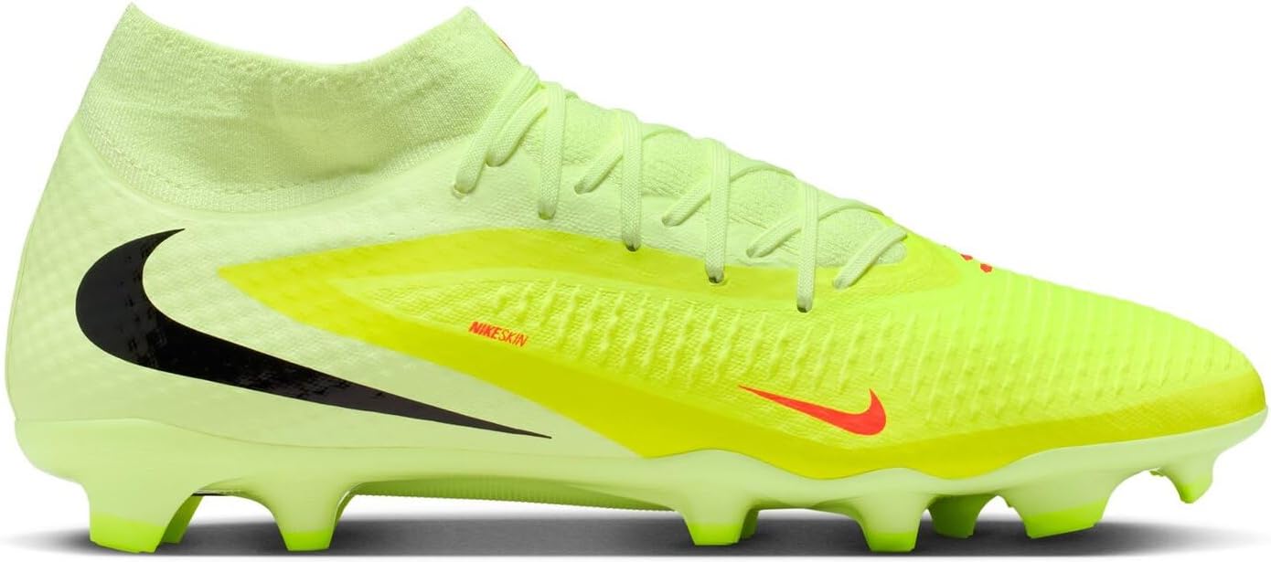 Nike Phantom 6 High Academy Multi-Ground Soccer Cleats (Hyper Crimson/Limelight/Black)