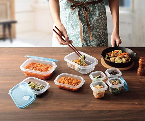 Amazon｜CB-10PC クリアブルーコンテナ ワンタッチ 10PCS｜保存容器