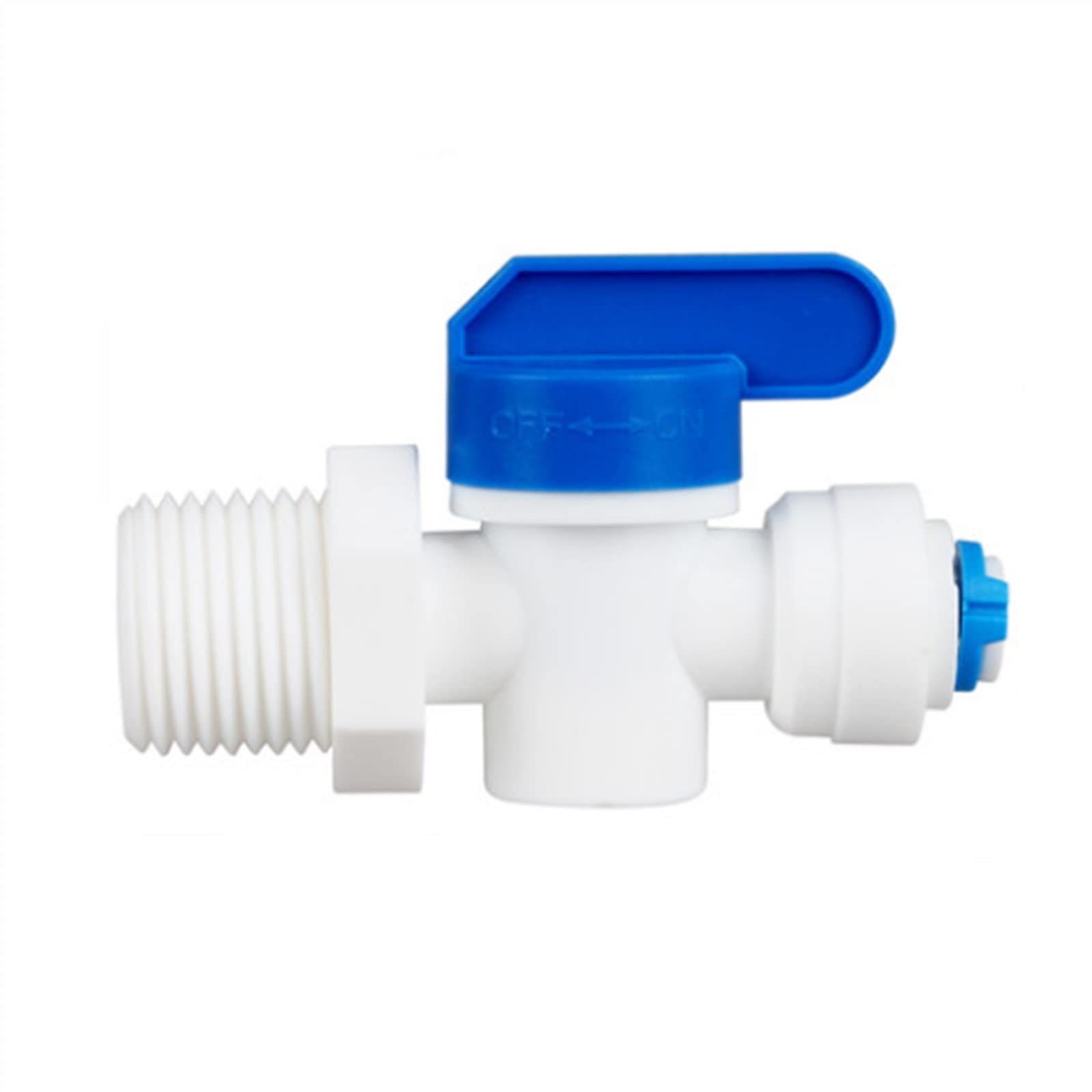 SZZAVCOIW Valve Water Purifier Fittings 1/2" Male Thread to 6.35 mm 9.53 Pipe Fast Connecting Ball(6.35mm Tube)