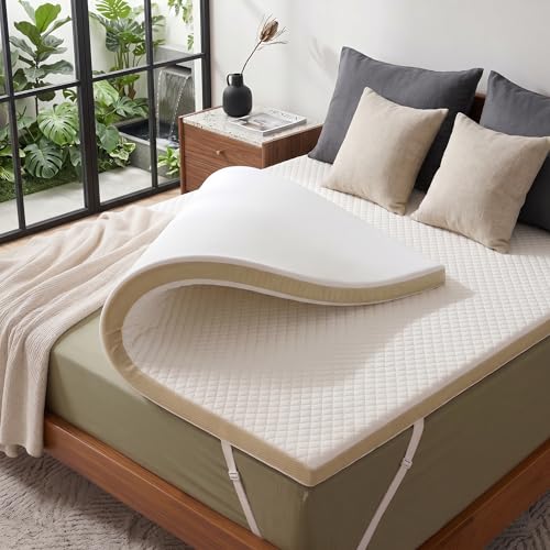 Image of Marsail Twin Size Cooling Gel Memory Foam Mattress Topper 3 inch, Breathable Cover for Hot Sleepers, CertiPUR-US & Oeko-TEX Certified, Soft Mattress Topper for Back Pain Relief