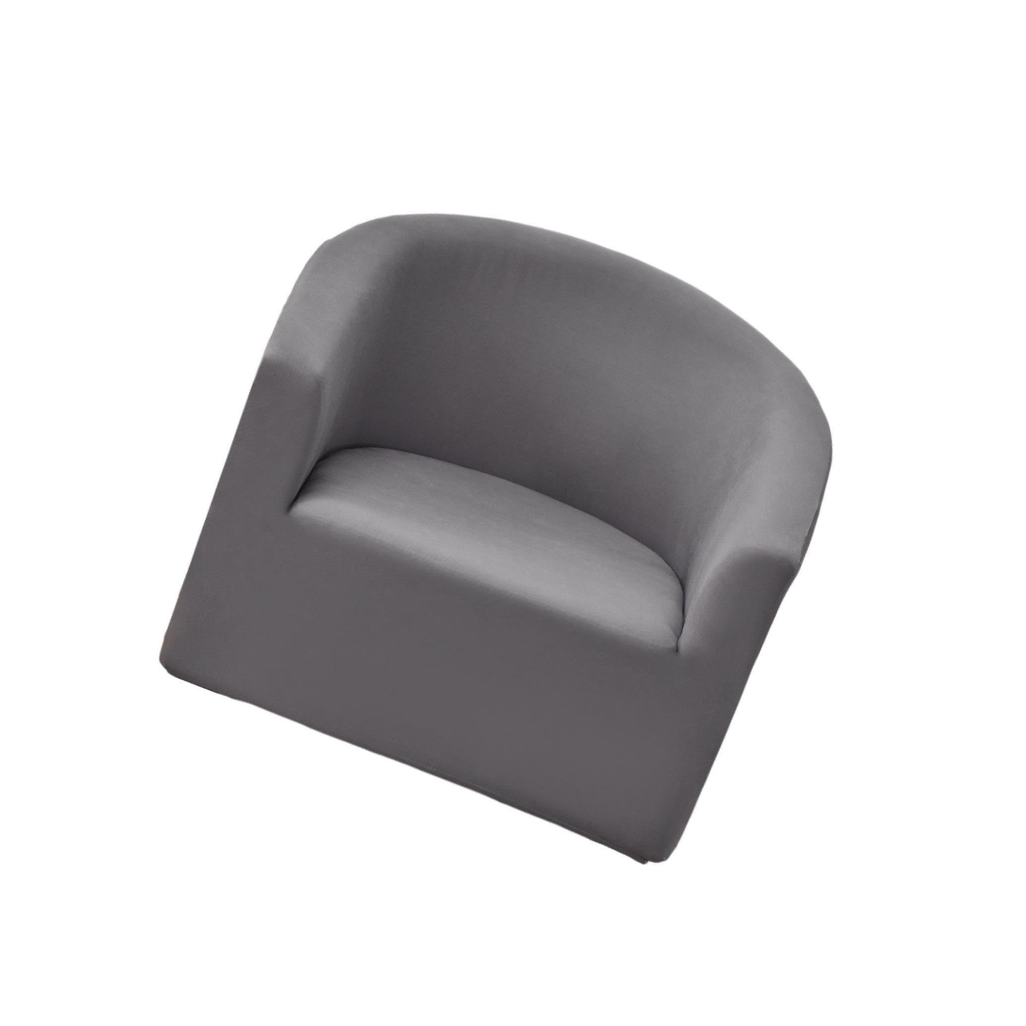 QUXVUIS Luxurious Solid Color Sofa Slipcovers with Arms and Seat for Home Bedroom Fade-resistant and Stretchable, Dark Grey