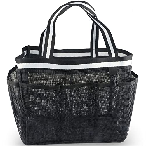 Ocim Xl Portable Shower Caddy Basket - Mesh Shower Tote Bag For Travel College Dorm Gym Camping - Black #TOP4