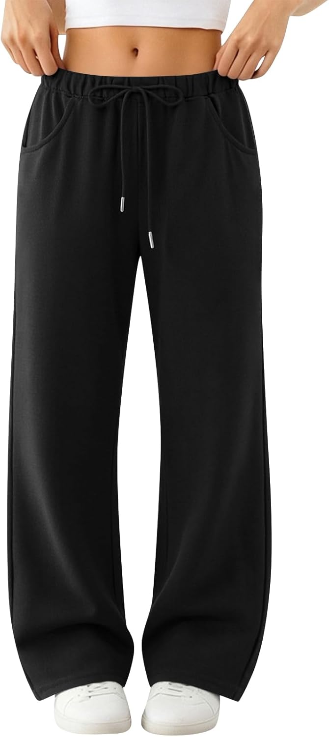 Boho Pants Sweatpants Women Baggy Wide Leg Lounge Casual Pajama Sweat Travel Pants