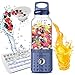 PopBabies Frullatore Frullato, Frullatore portatile e frullatore personale monodose, Frullatore per andare Versione aggiornata Blu Navy