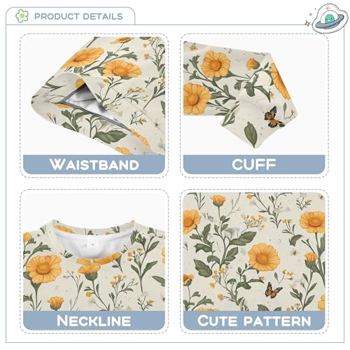 JUNZAN Retro Calendula Silver Little Kids Sweatshirt Hoodie Long Sleeve Kids Pullover Hoodie Athletic 4T3