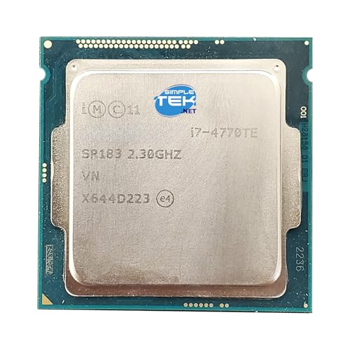 SIMPLETEK - Processore Core i7-4770TE 4ª generazione LGA 1150, 4-core / 8-thread, 2,30 → 3,30 GHz, TDP 45W (Ricondizionato)