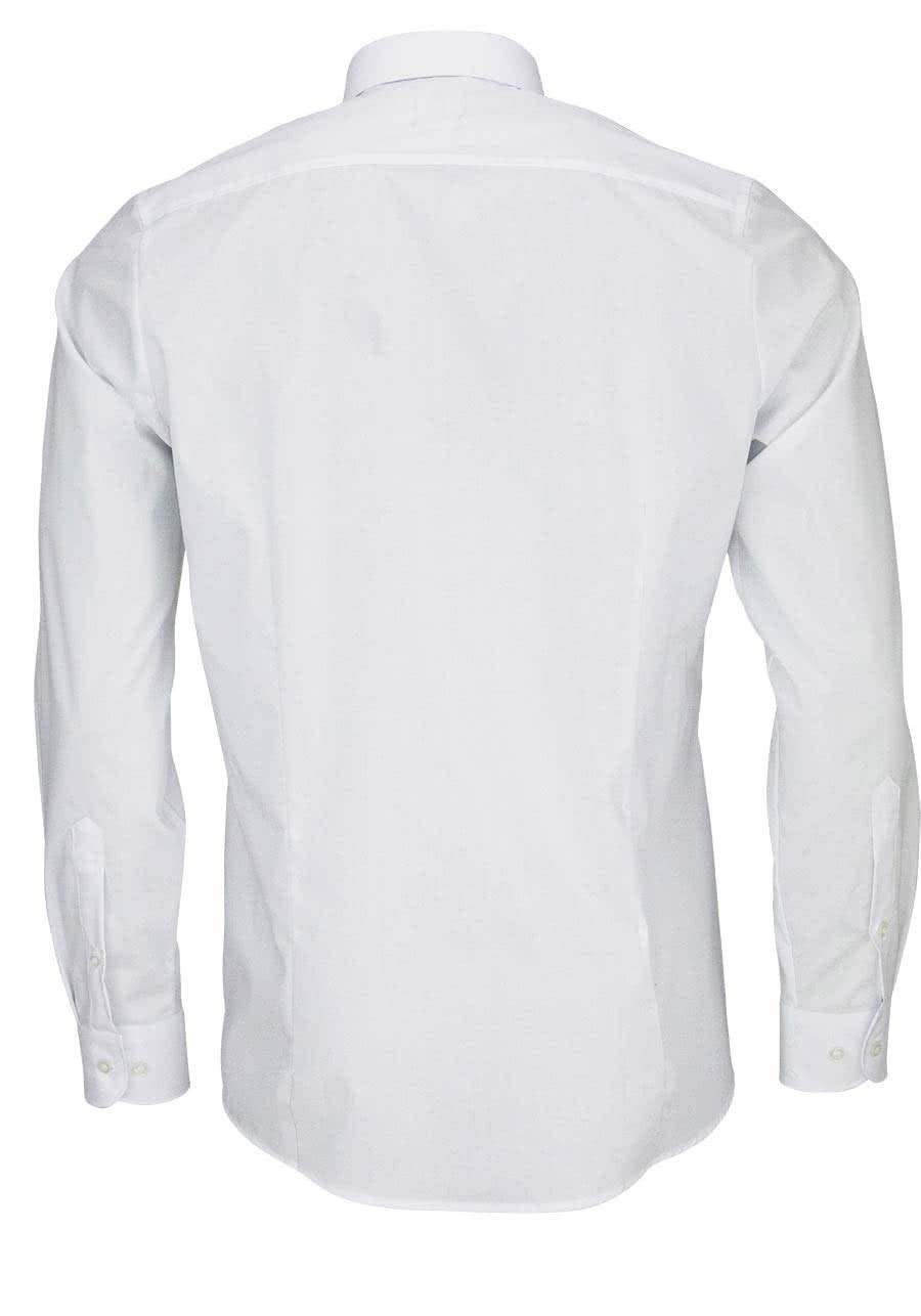 OLYMP Level Five Body fit Hemd Langarm Button Down Kragen Stretch weiß
