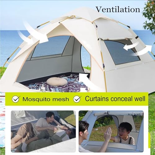 Carpa automática impermeable con protección solar para 1 persona miniatura 4